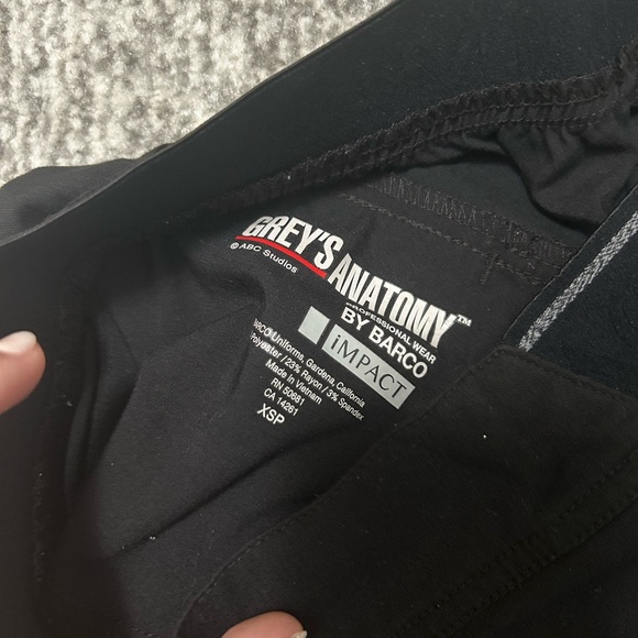 Scrub Set Greys Anatomy Top and Pants size XS/S black - Picture 4 of 4